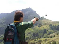 Foto de Juanan subiendo a Ernio